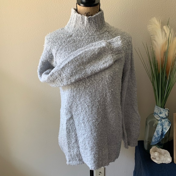Aerie Boucle Mock Neck Oversized Sweater - Picture 7 of 12